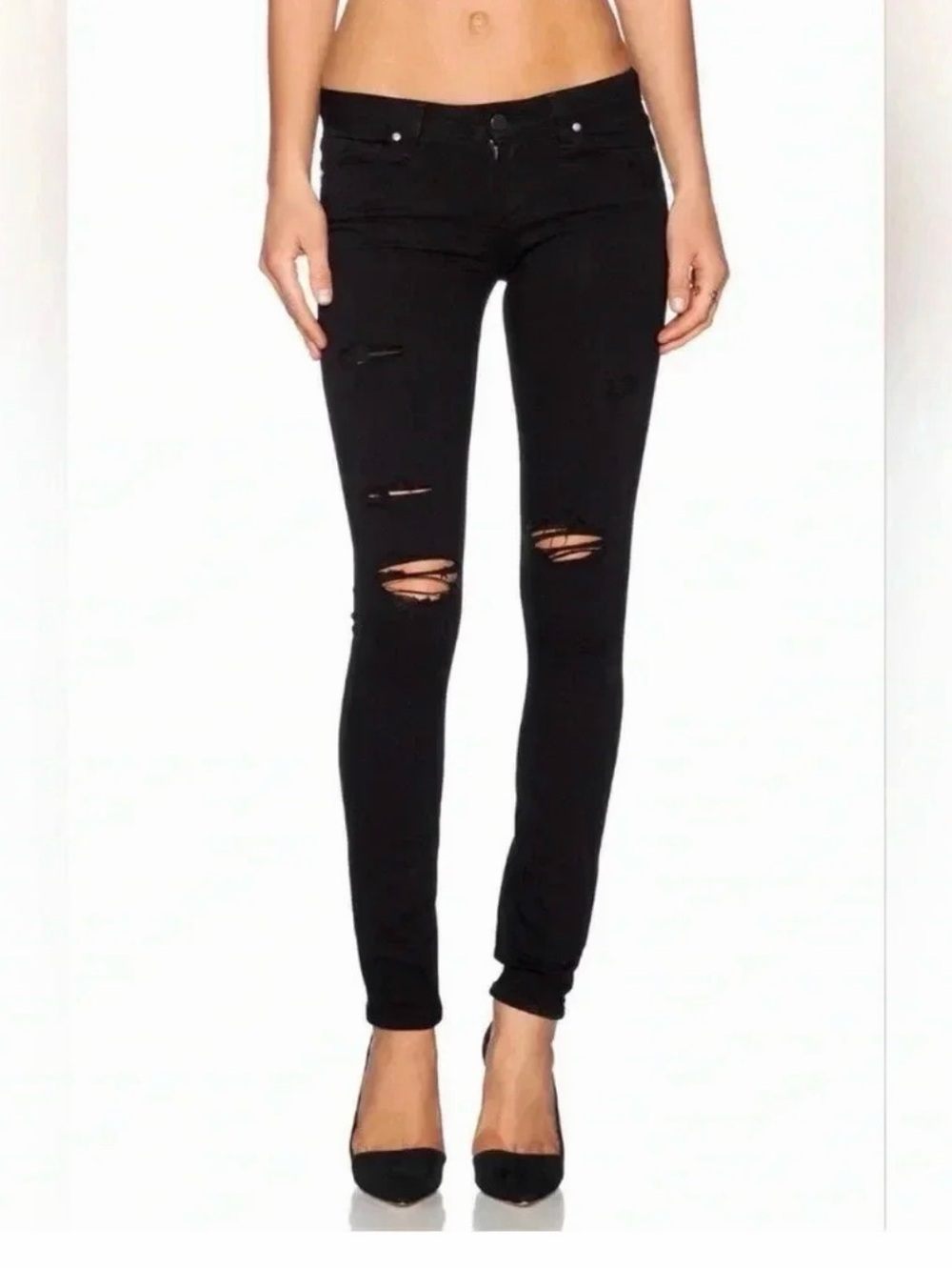 PAIGE Verdugo Ankle Ultra-Skinny Jeans, in Black Dahlia
